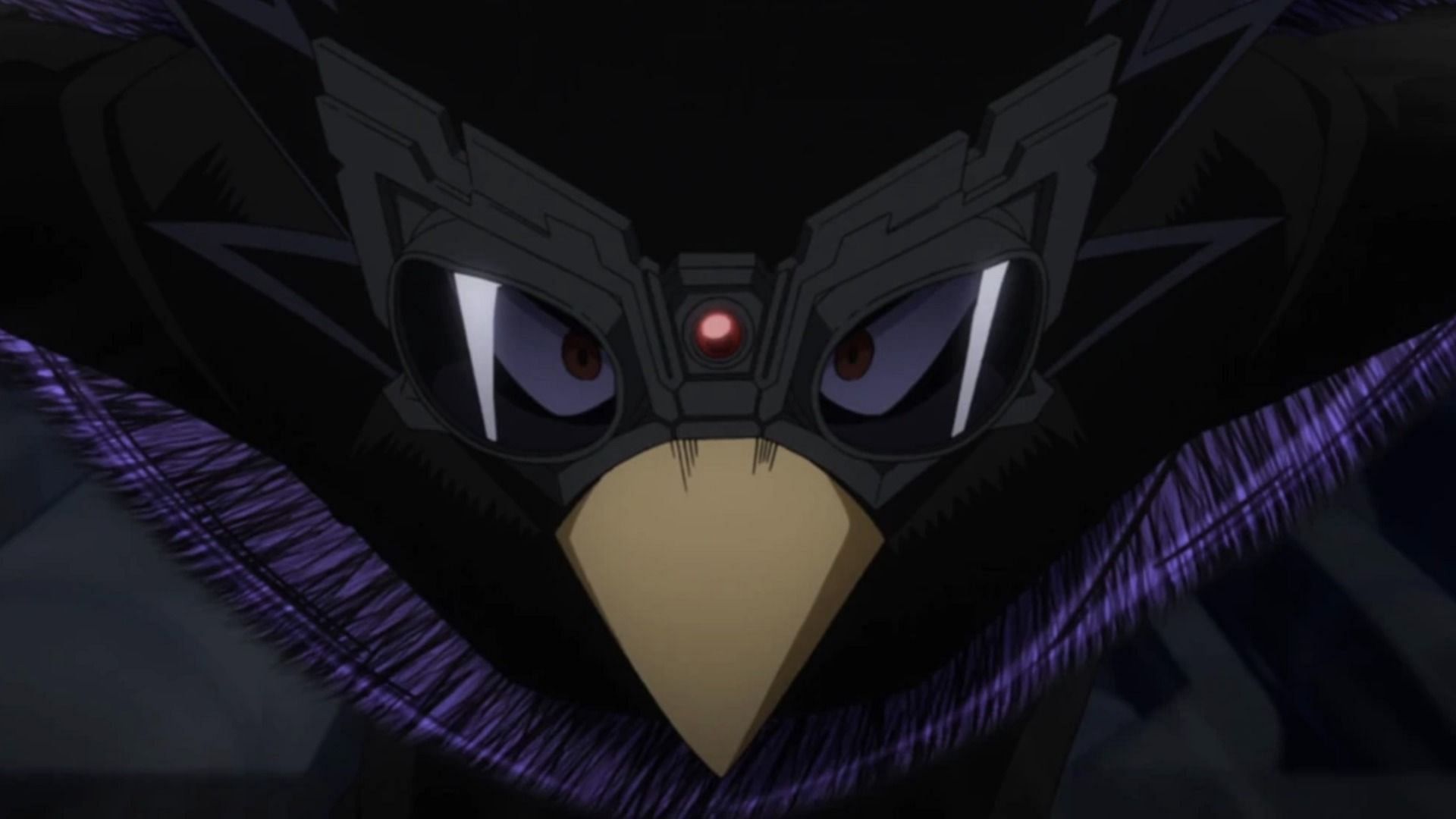 Tokoyami as seen in anime (Image via Bones)